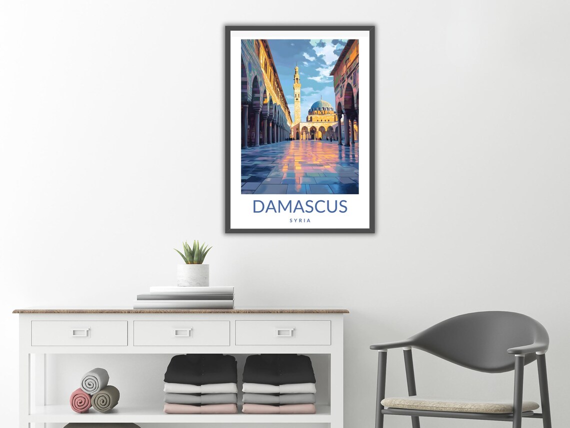 Umayyad Mosque Damascus Syria Travel Poster - Image 2