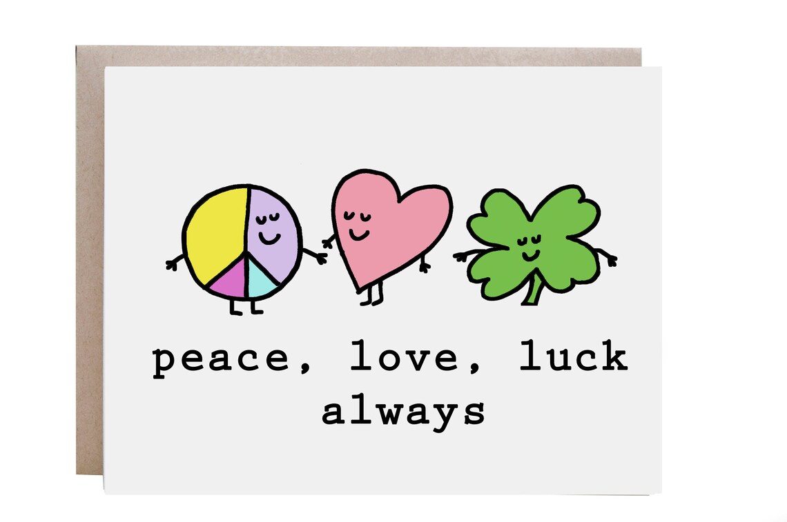 St Patricks Day Good Luck, Peace And Love