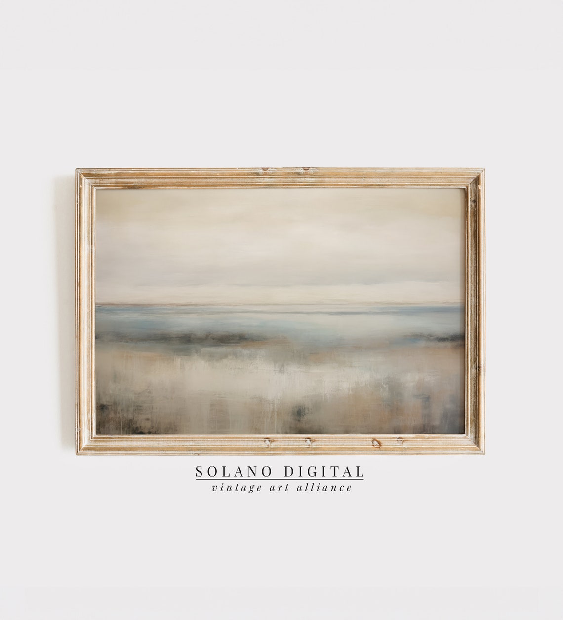 Coastal Abstract Beach Wall Art Muted And Neutral Costal Themed