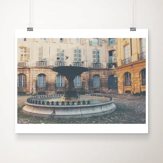 Aix-En-Provence Travel Poster, French Decor