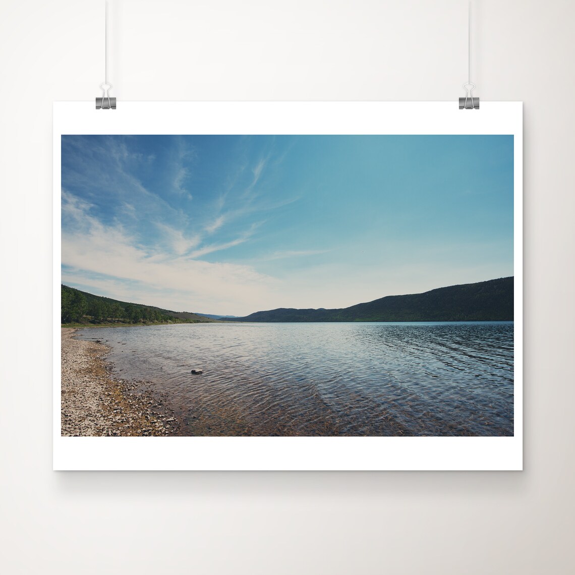 Utah Mountain Lake Fisher Wilderness Scenic Landscape Poster