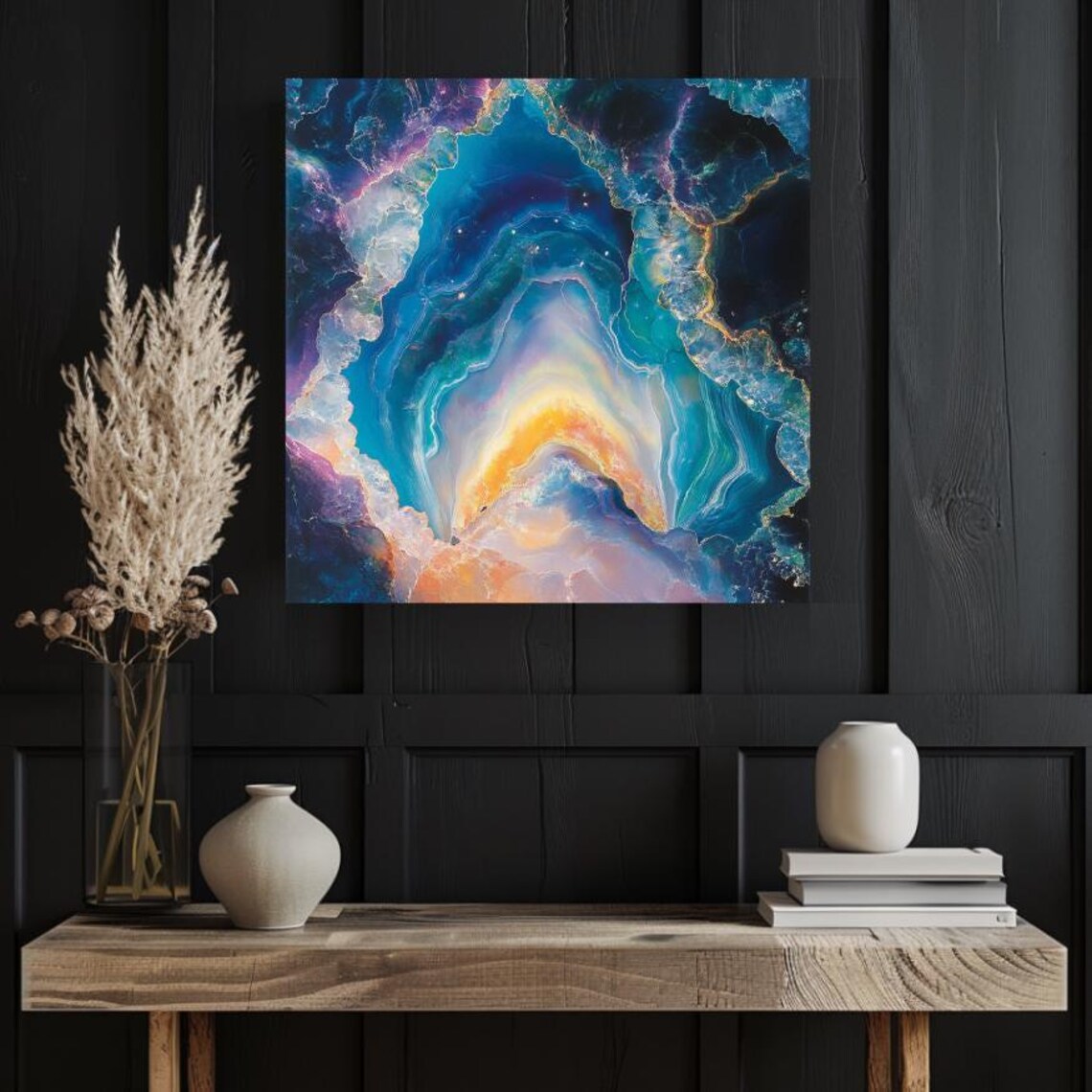 Geode Gemstone Crystal Mystical Wall Art - Image 3