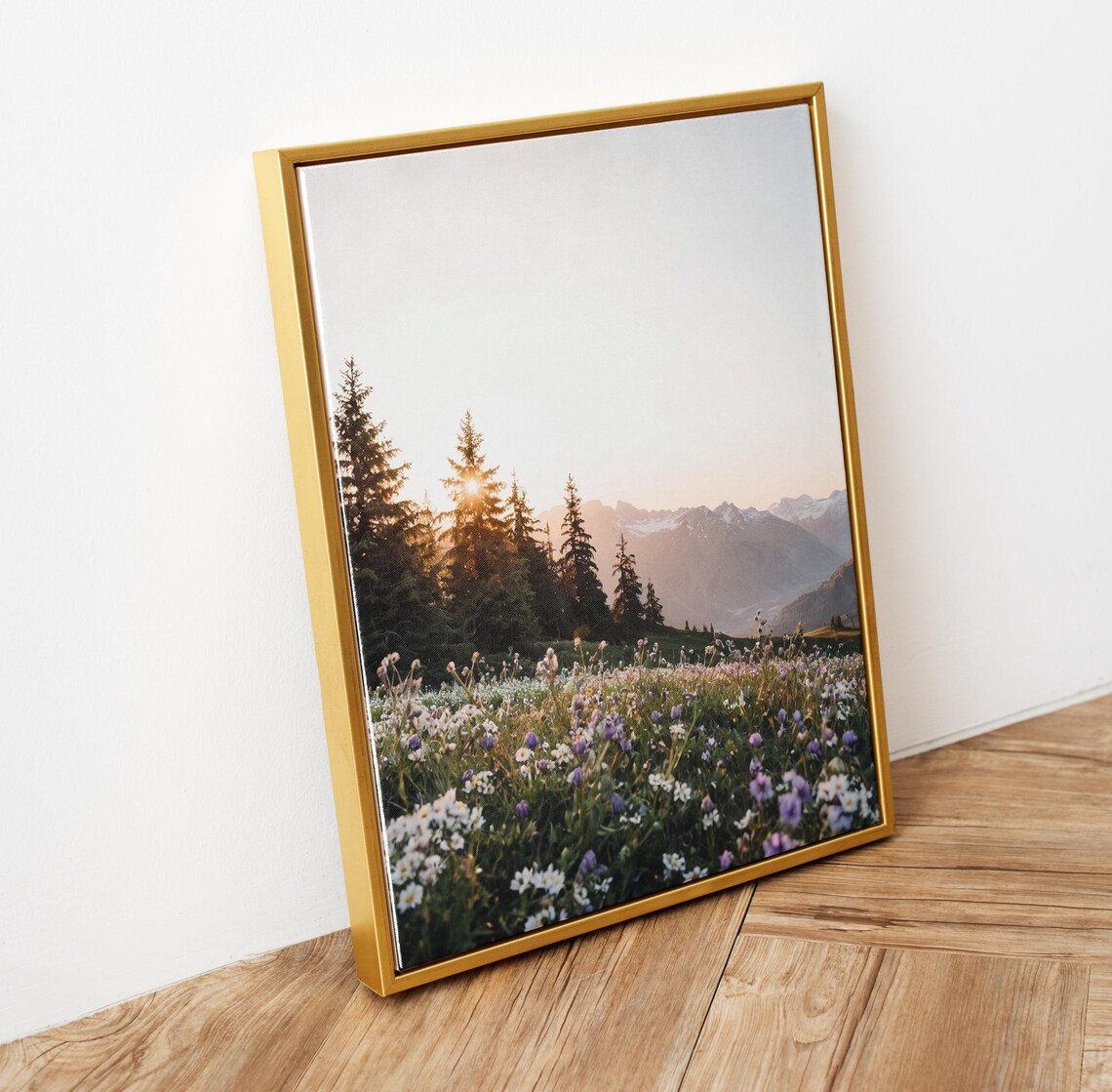Wildflowers Wall Art Print, Mountain Landscape - Image 6