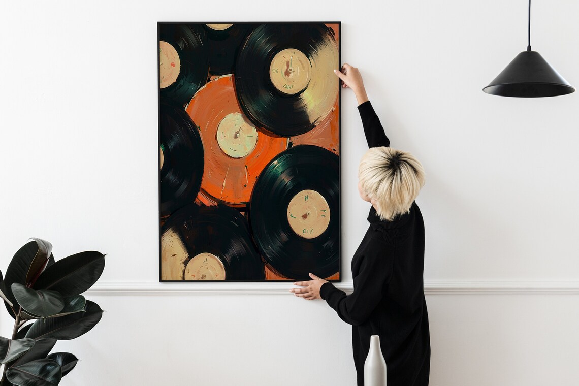 Vintage Record Eclectic Music Poster Print - Image 2