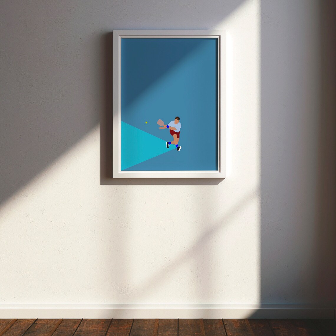 Pickleball Minimal Modern Sports Art Print - Image 5