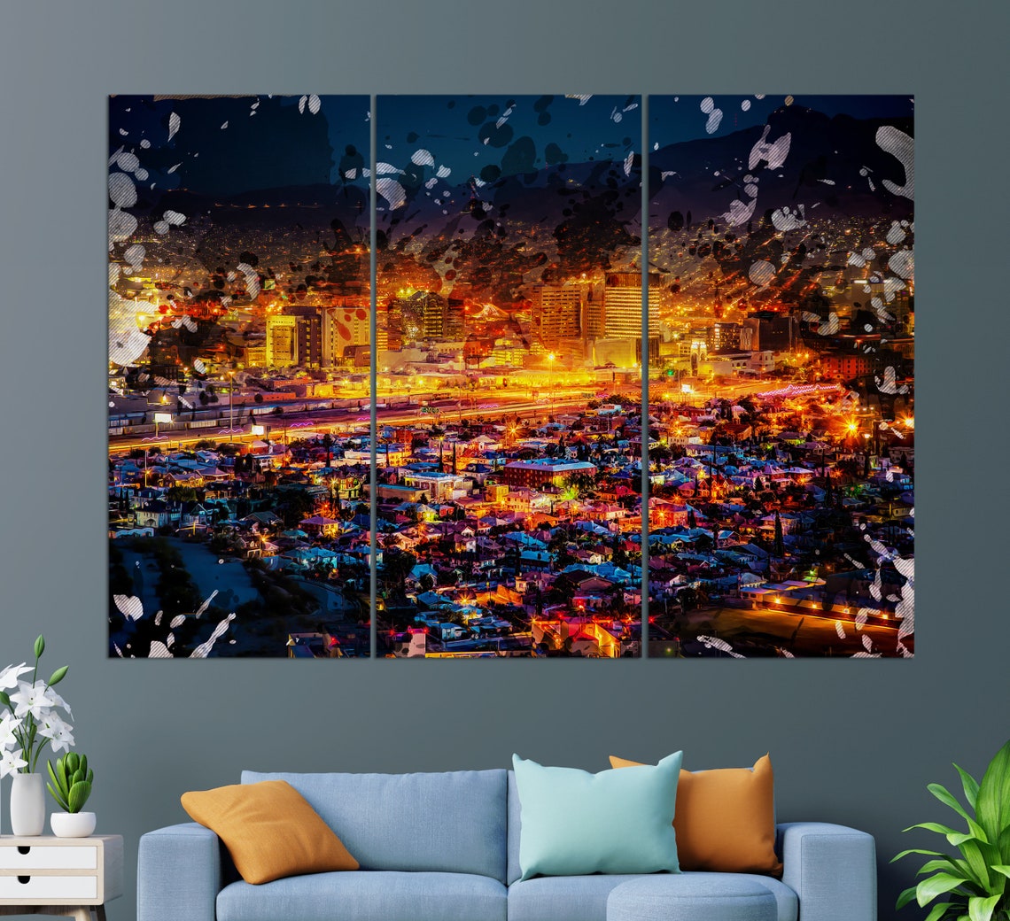 El Paso Skyline Art Print