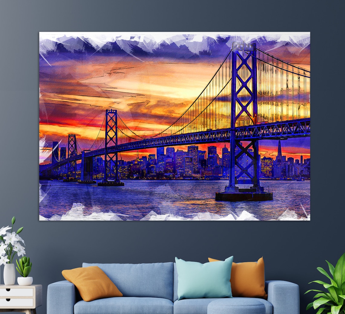 San Francisco Golden Gate Bridge Art Print