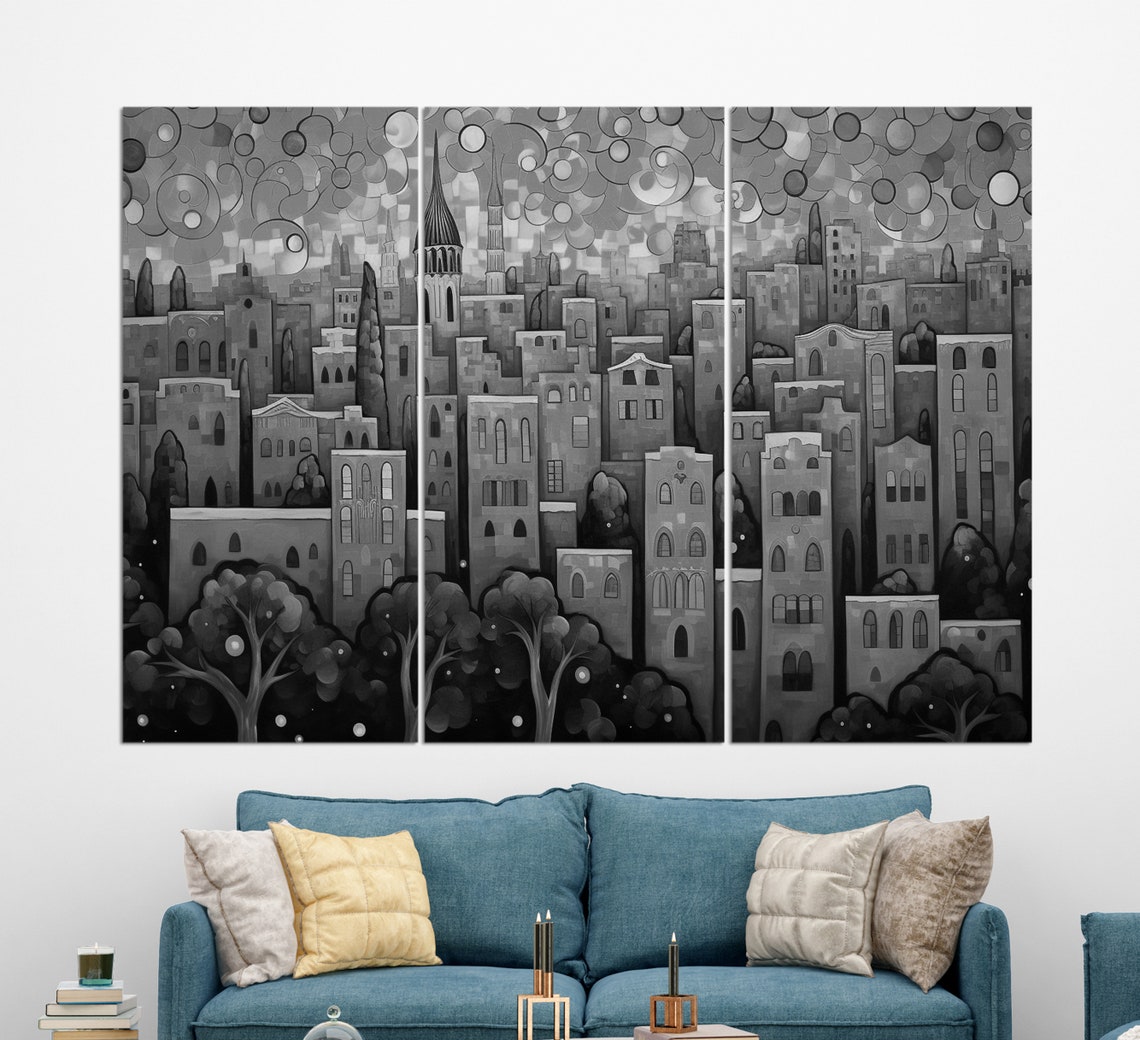 Barcelona Van Gogh Style Print Barcelona Wall Art Barcelona Art - Image 2