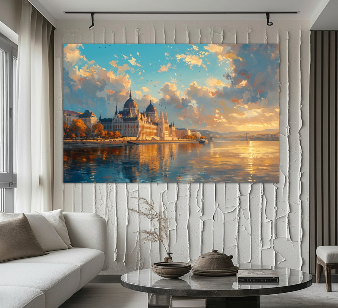 Budapest Bridge, Hungary Travel Poster