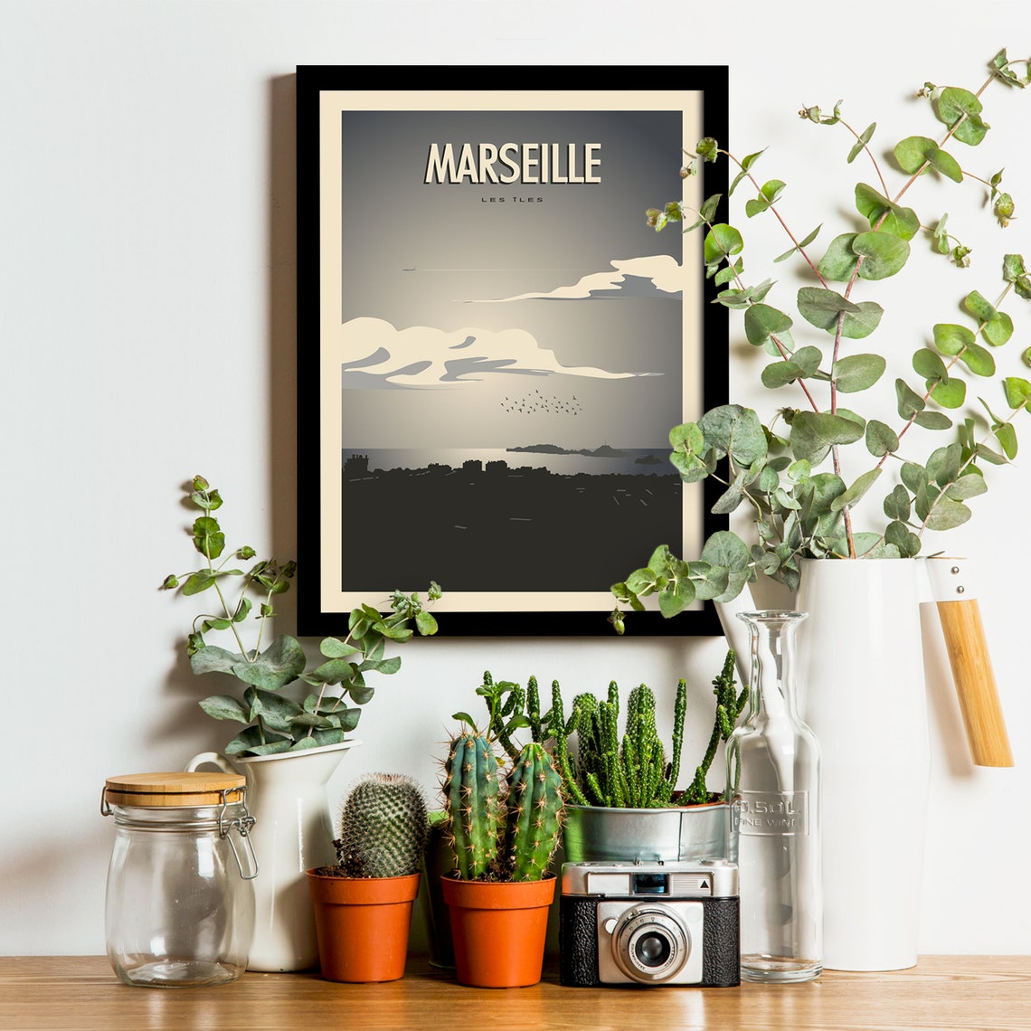 Marseille Travel Poster The Islands Poster Vintage Bouches Du Rhne Poster - Image 3