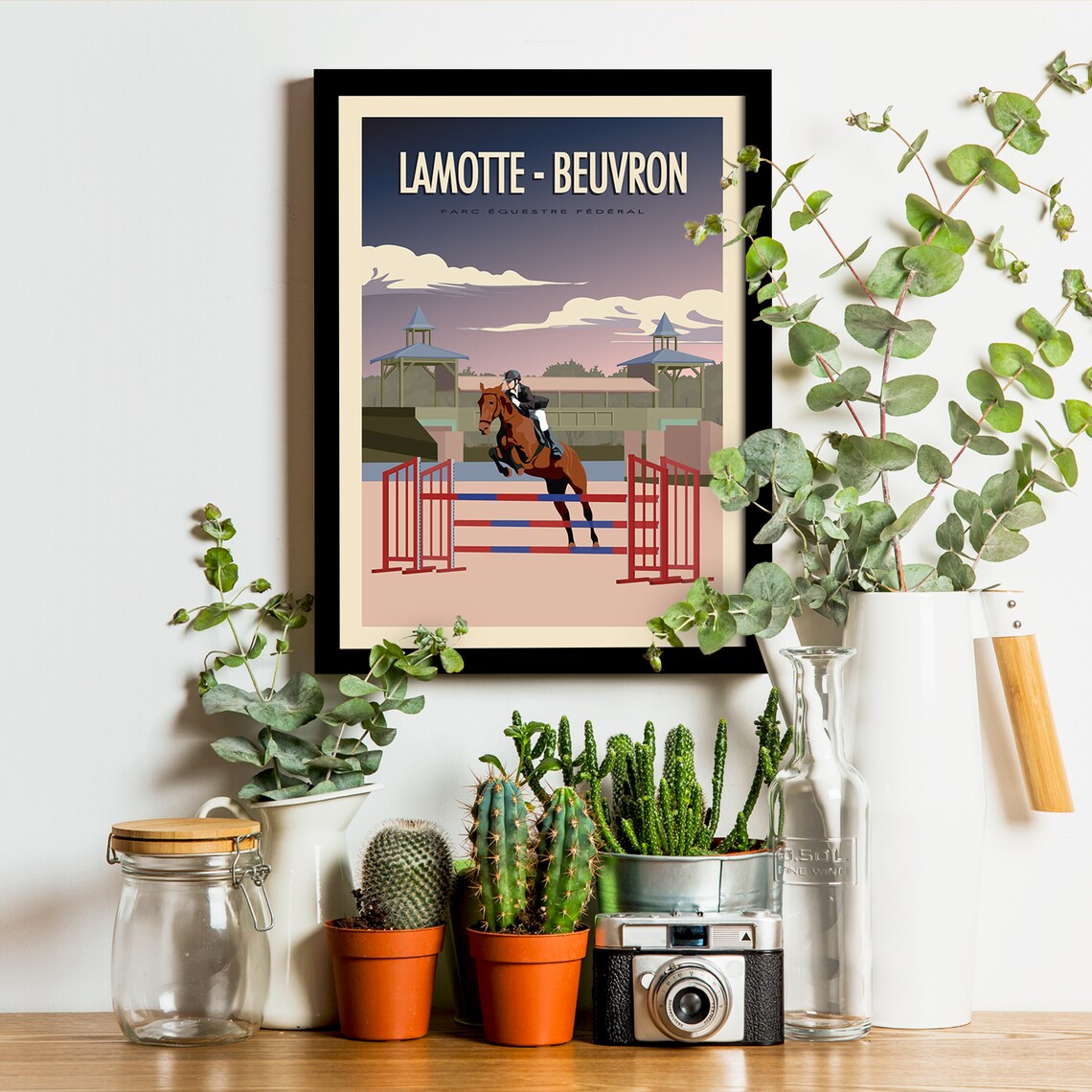 Lamotte Beuvron Travel Poster, French Riding Championships - Image 3
