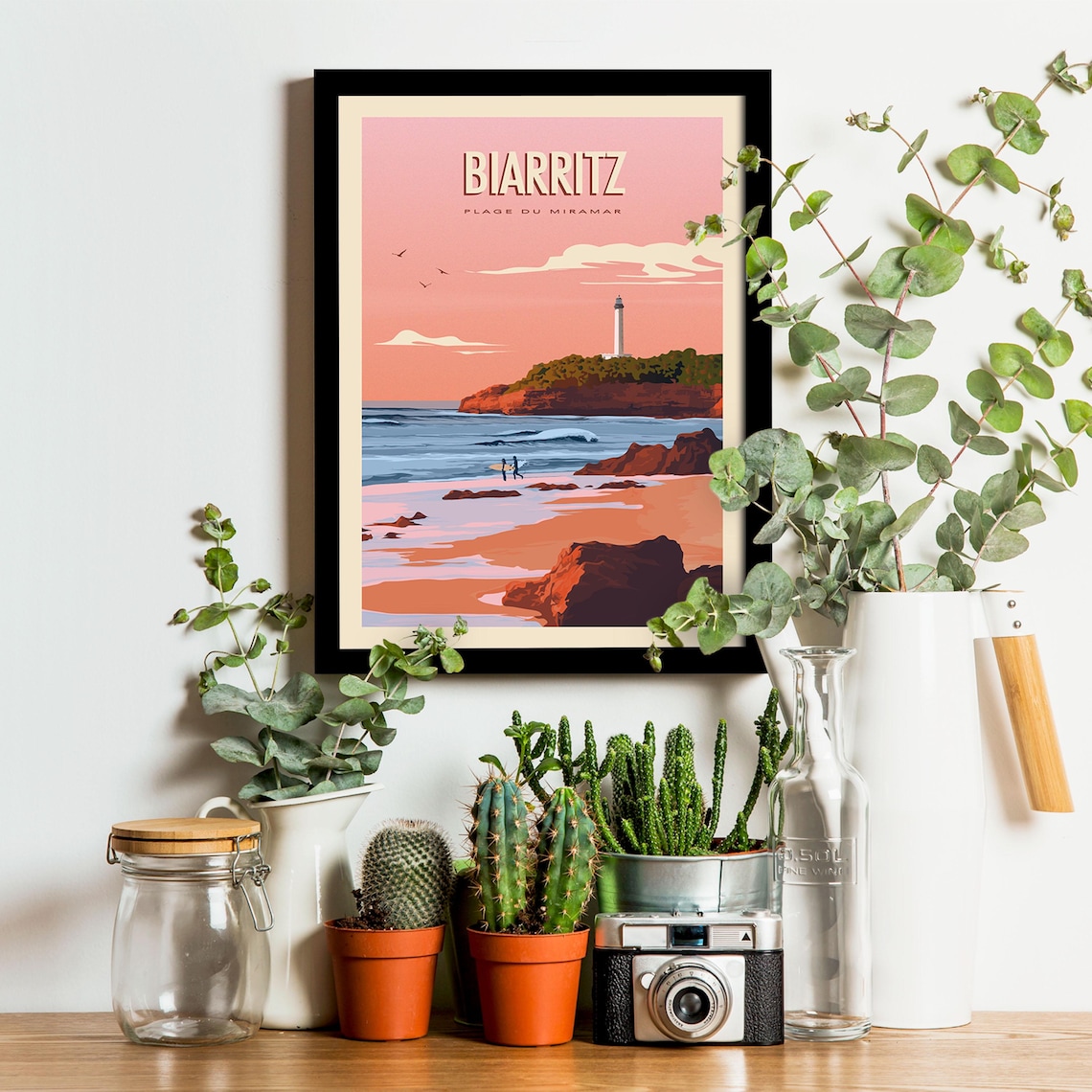Biarritz Vintage Travel Poster, Basque Coast Art Print - Image 3