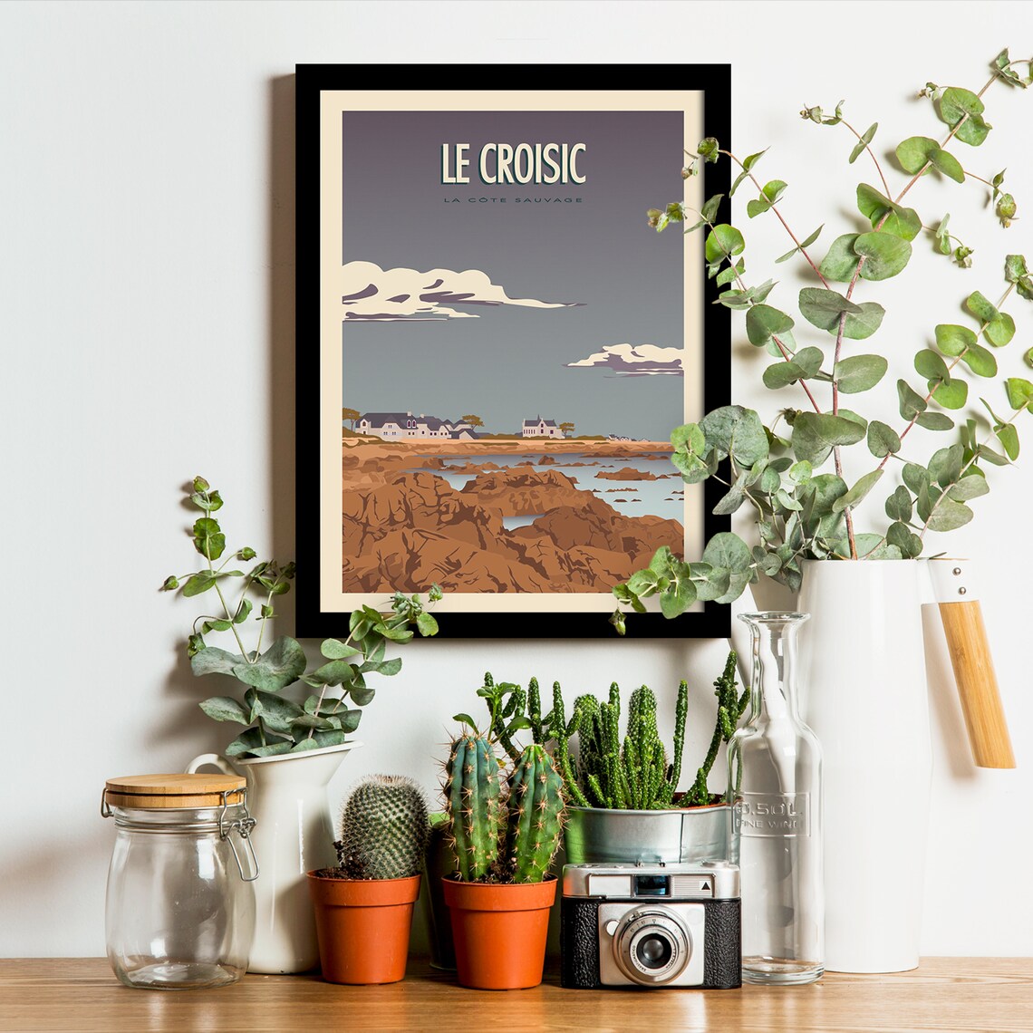 Le Croisic Vintage Travel Poster, Wild Coast - Image 3