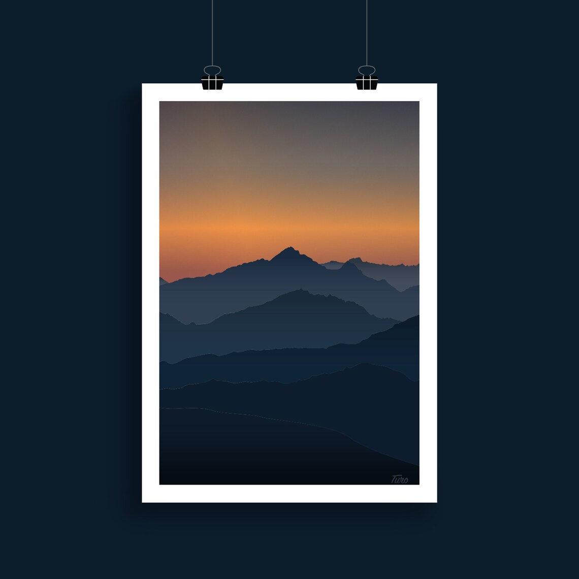Alps Vintage Travel Poster, France Mountain Poster - Image 2