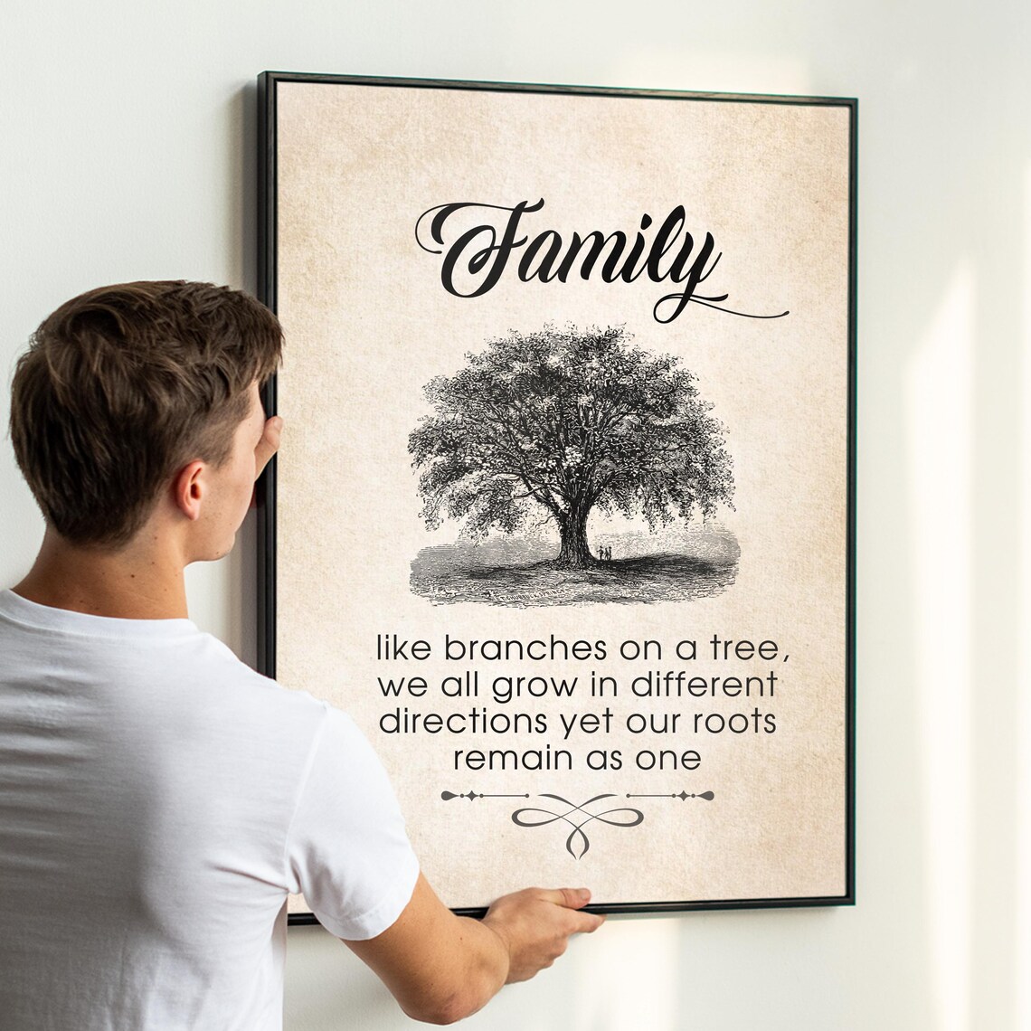 Like Branches on a Tree Family Quote Art Print - Image 6