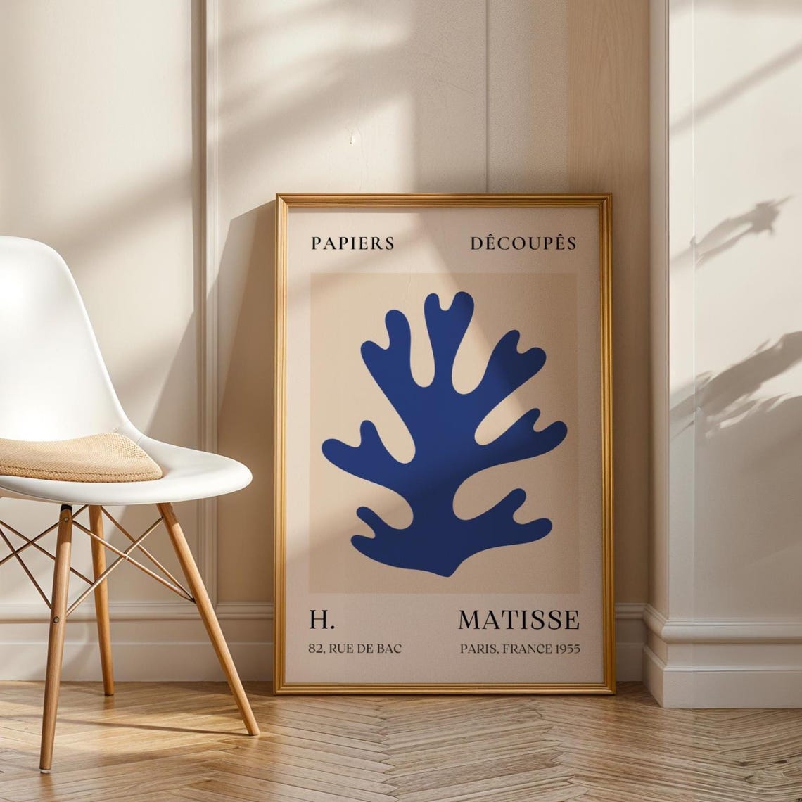Matisse Blue Coral Papiers Decoupes 1955 Paris Exhibition Poster