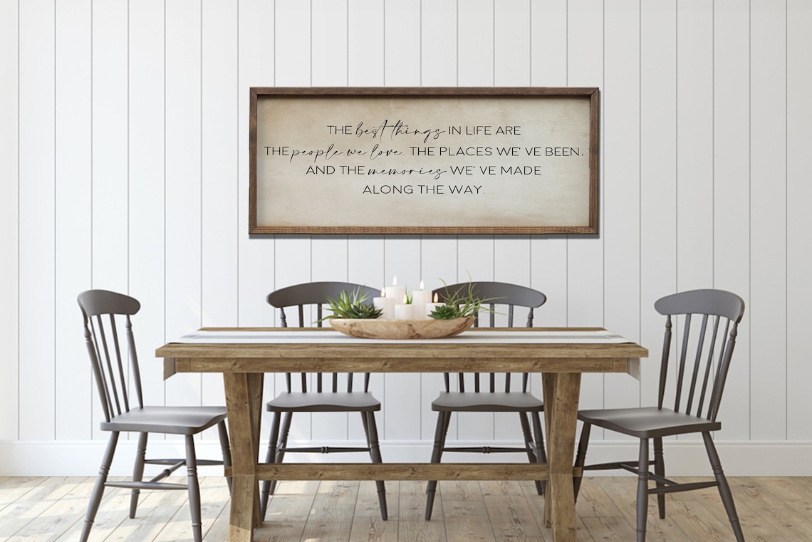 Inspirational Home Decor Signs, Old Paper Style