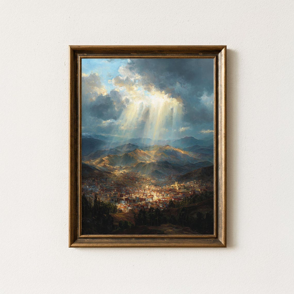 La Paz Bolivia Art Print Andes Mountains Turner Style