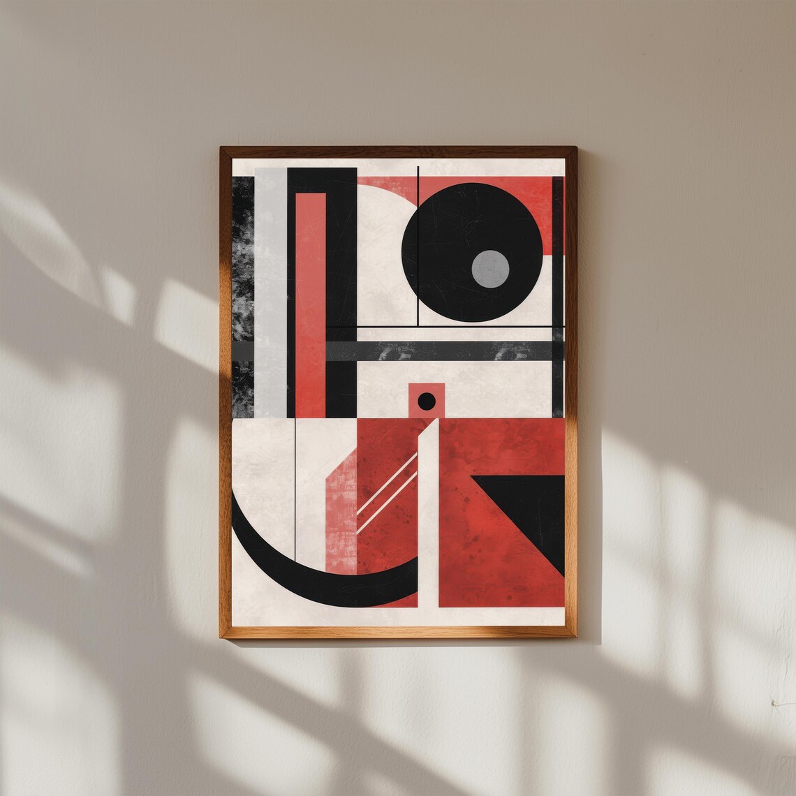 Constructivist Wall Art Print Bold Geometric Abstract Poster Modern Minimalist Home Decor Russian Avantgarde Inspired