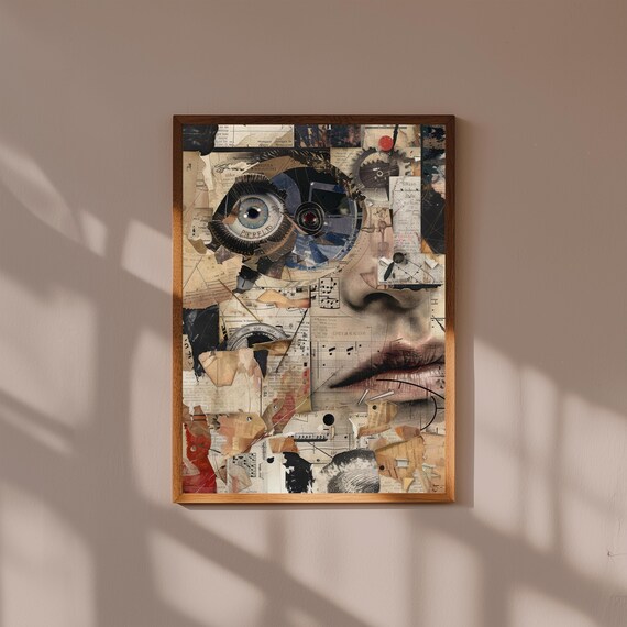 Cubist Art Print Abstract Geometric Modern Home Decor