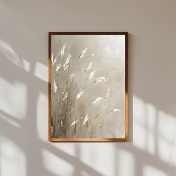 Abstract Botanical Print Modern Floral Fine Art Decor