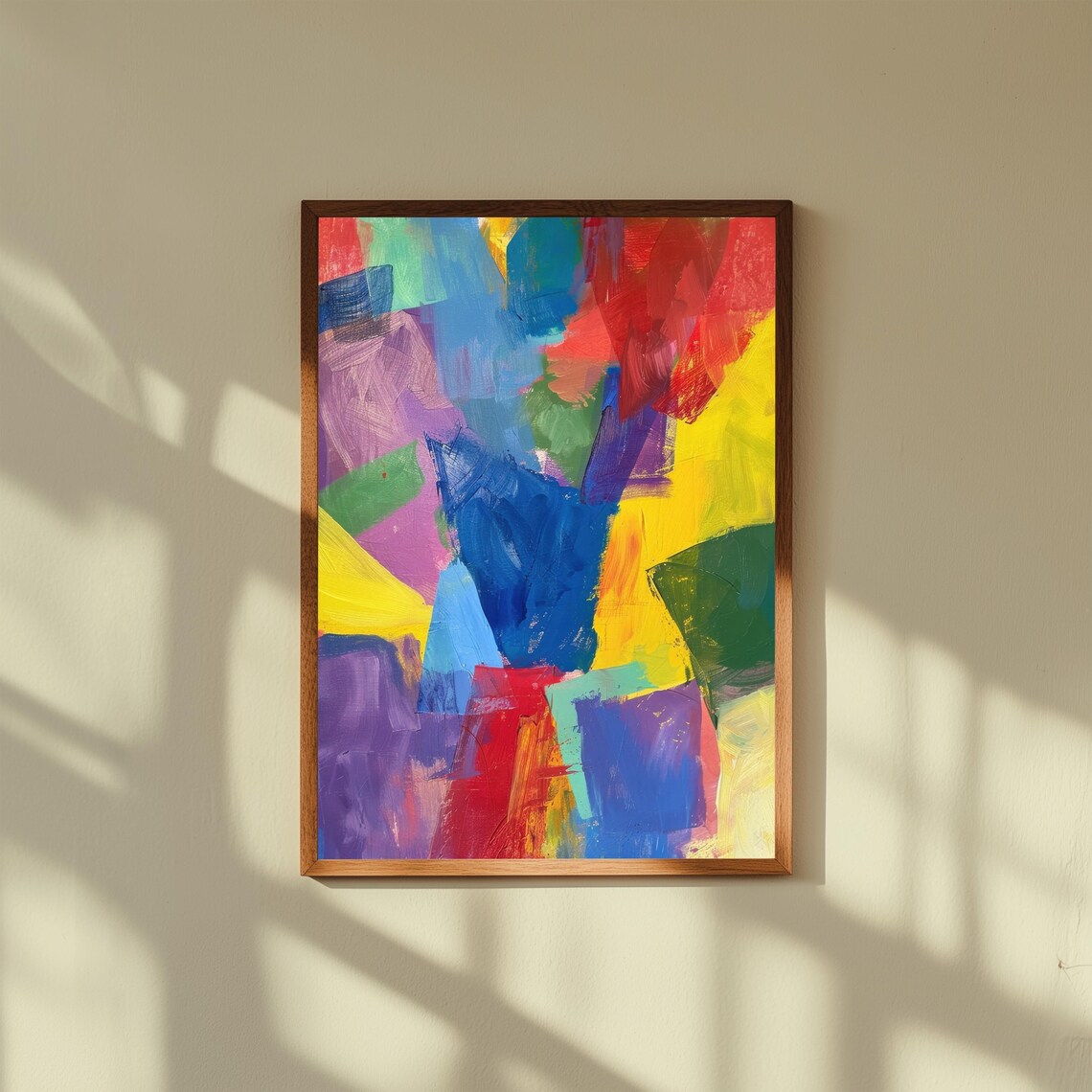 Fauvist Art Print Bold Abstract Expressionist Home Decor