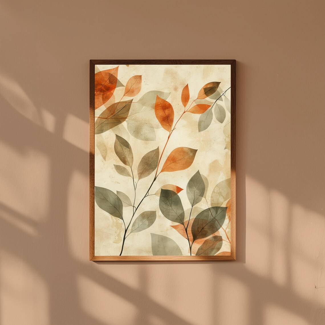 Abstract Botanical Print Modern Floral Fine Art Decor