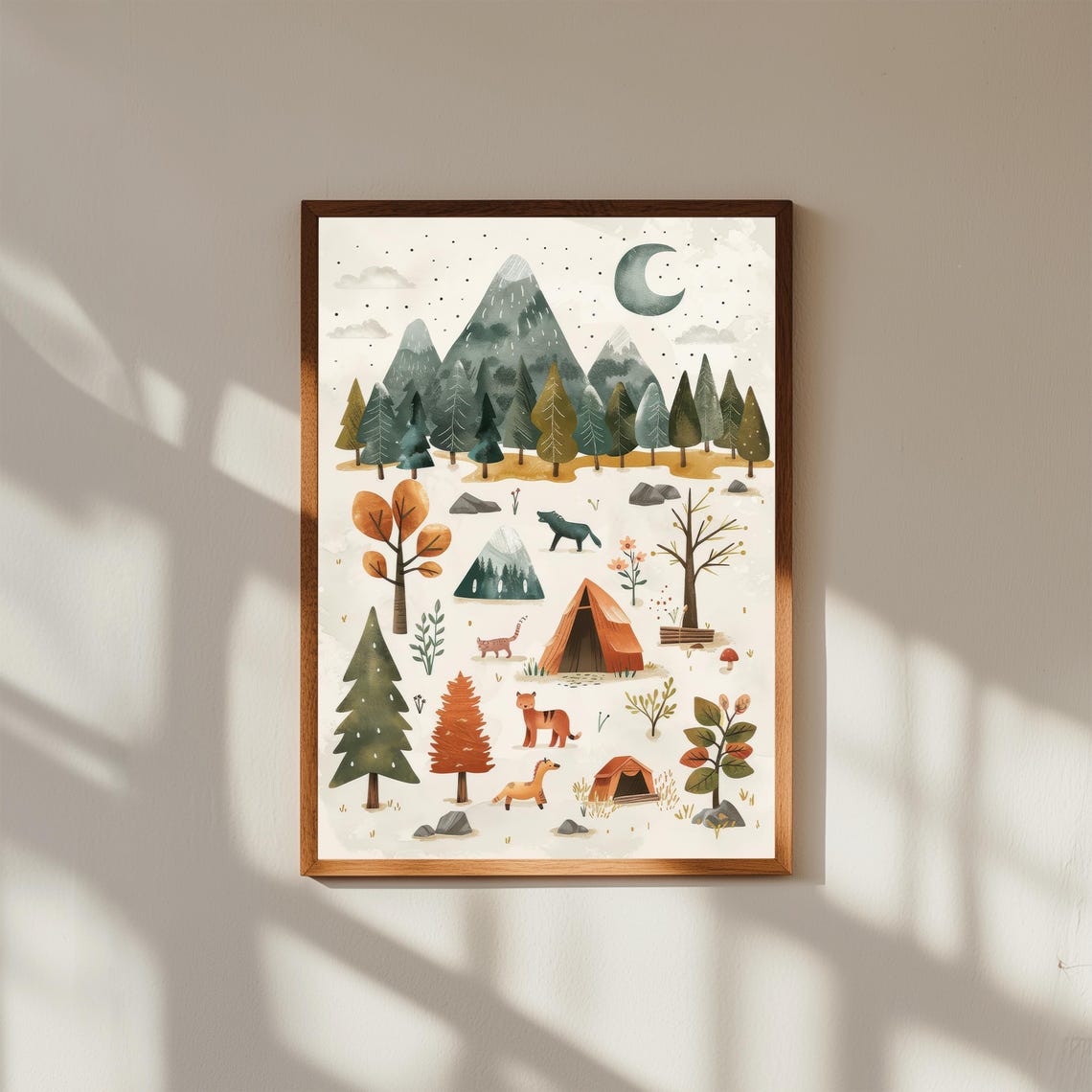 Adventure Alphabet Nursery Poster Outdoor Theme Abc Chart