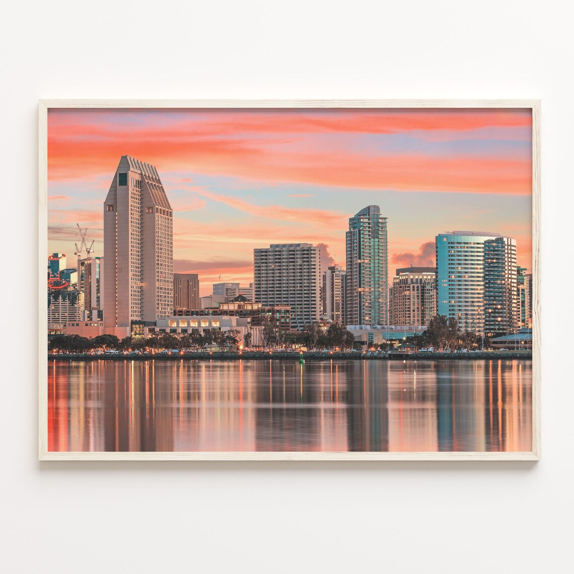 San Diego Colorful Poster Print San Diego Photo Art San Diego Decor San Diego Travel Print City Map C18 244