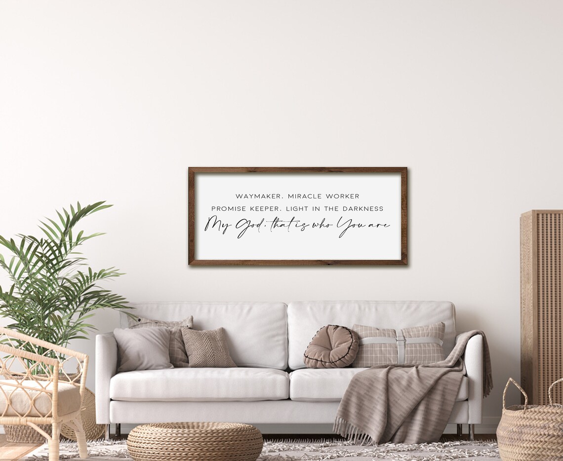Waymaker Sign Inspirational Worship Song Art Print - Image 3