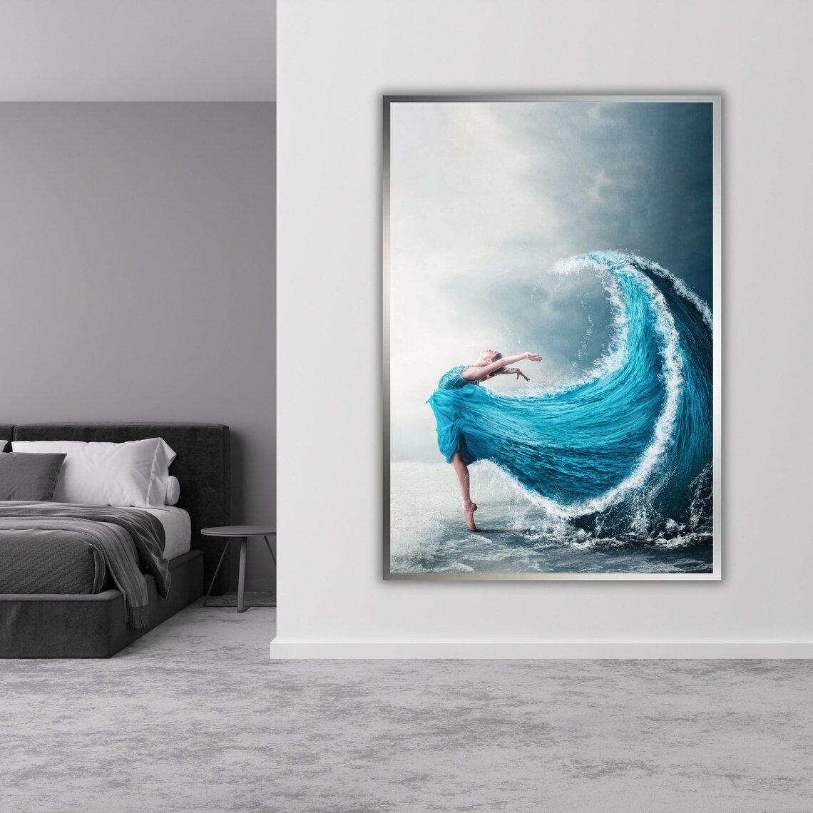 Dance With The Waves Art Print Ocean Waves Wall Decor Beach House Decoration Nautical Print Coastal Art Sea Lover Gift - Image 3