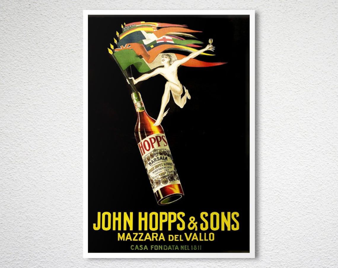 John Hopps And Sons Mazzara Del Vallo Vintage Poster - Image 2