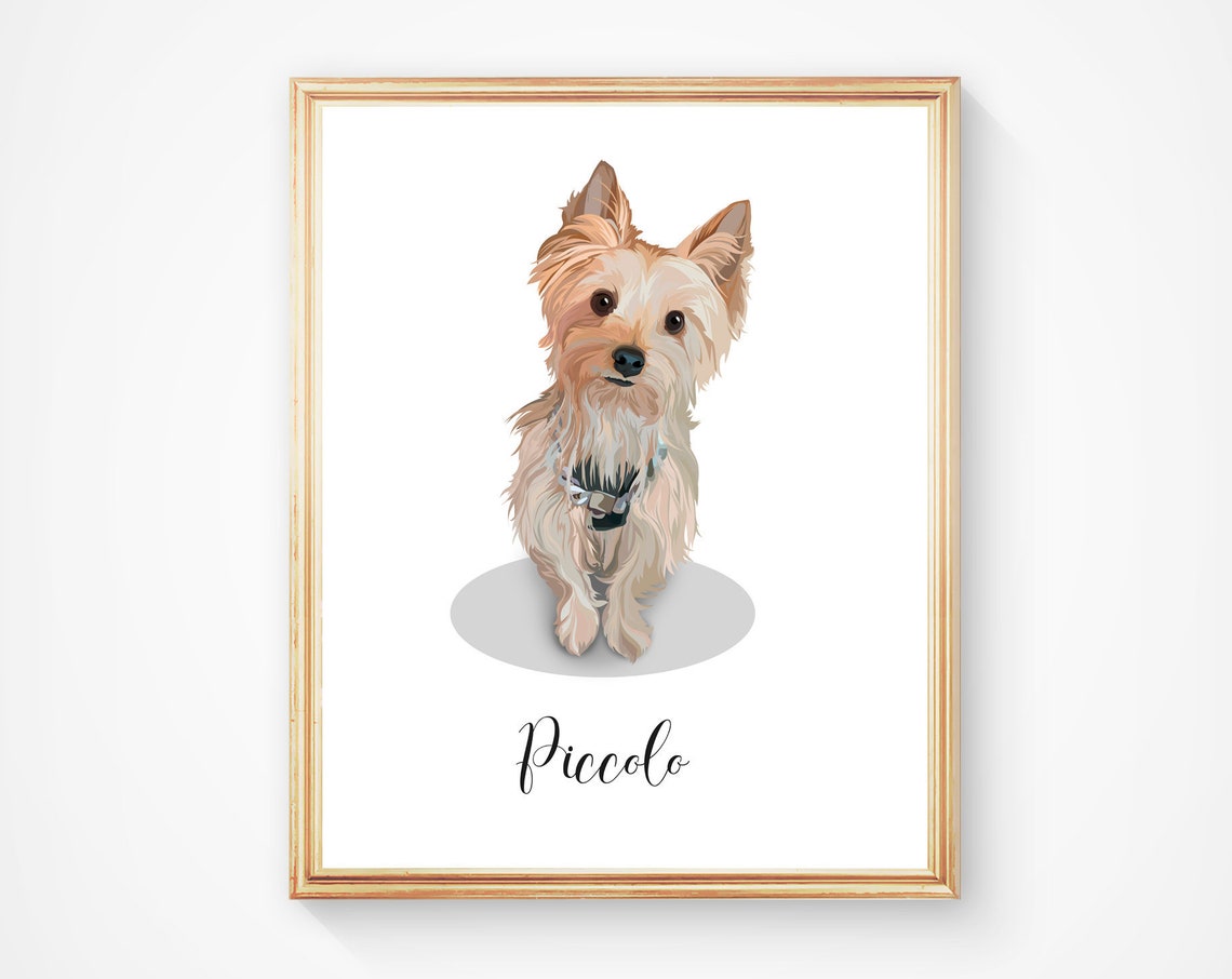 Peekaboo Custom Dog Portrait From Photo Playful Pet Gift Wall Art