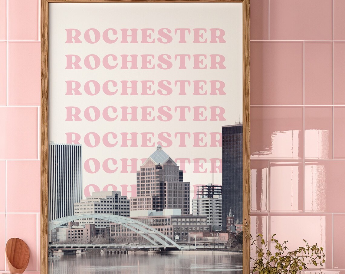 Rochester Poster, New York USA Travel Poster