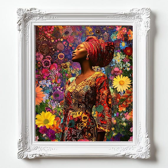 Afrocentric Art Vibrant Prints Unique African Decor For Living Room Office Cultural Wall