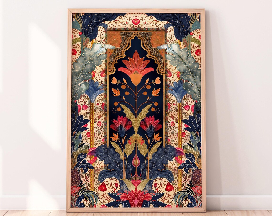 Mughal Art Persian Folk Art Wall Art Print
