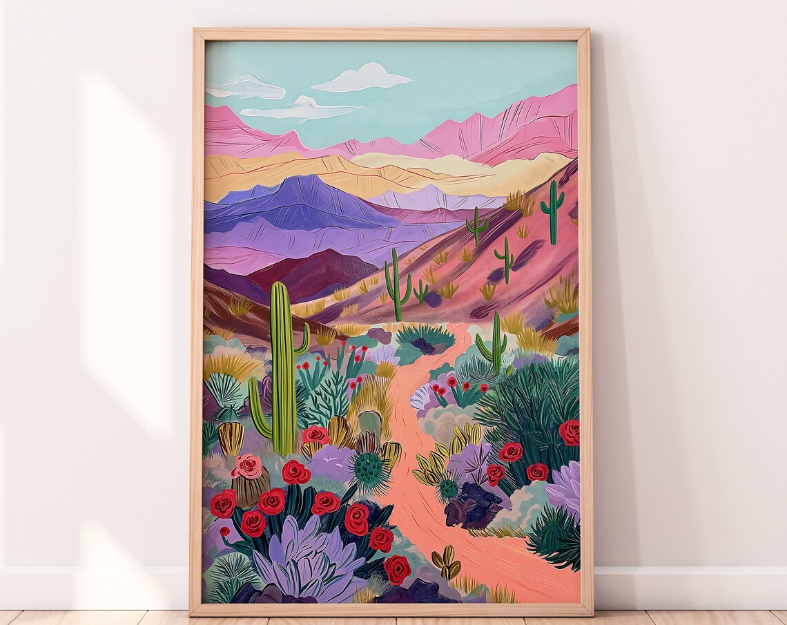 Death Valley National Park Travel Art Print, California