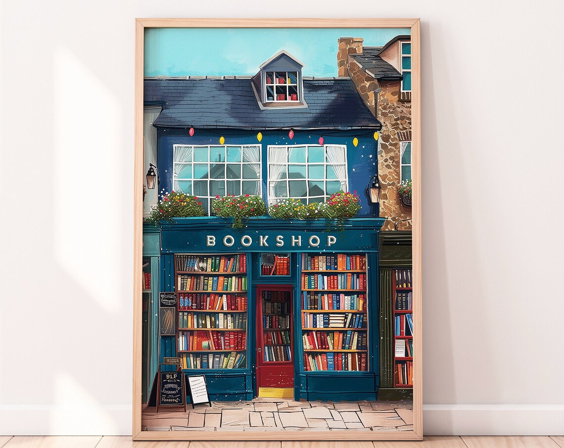 Bookshops In England York Book Art Print - Image 3