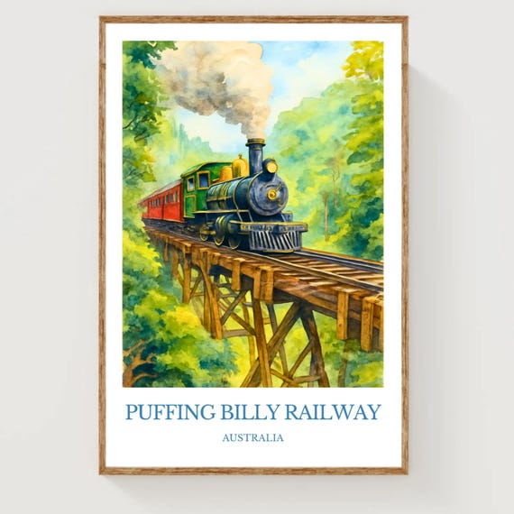 Puffing Billy Railway Australia Poster