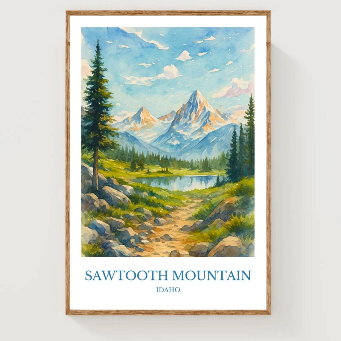 Sawtooth Mountain Poster
