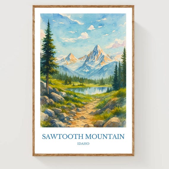 Sawtooth Mountain Poster