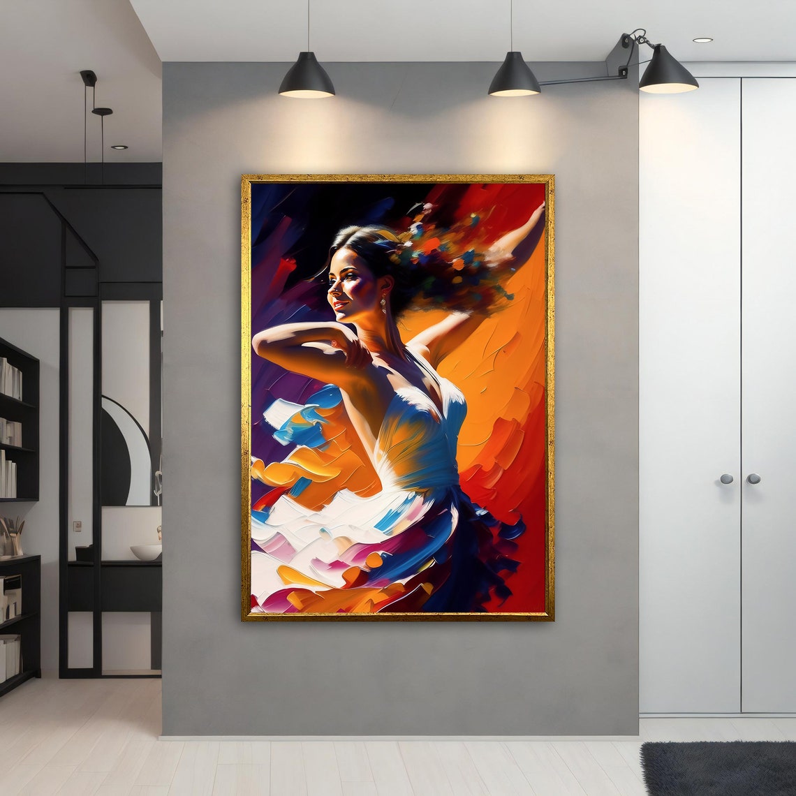 Ballerina Effect Ballerina Girl Painting Ballerina Wall Art Home Decor Ballerina Print Ballerina Girl Painting - Image 4