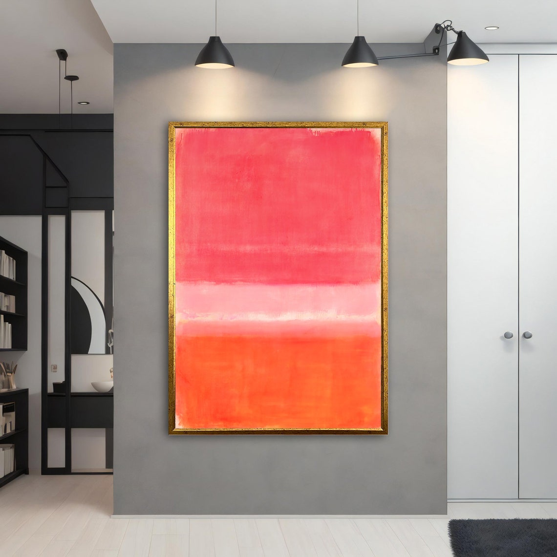 Mark Rothko Pink Coral Orange Color Field Abstract Art Print Poster