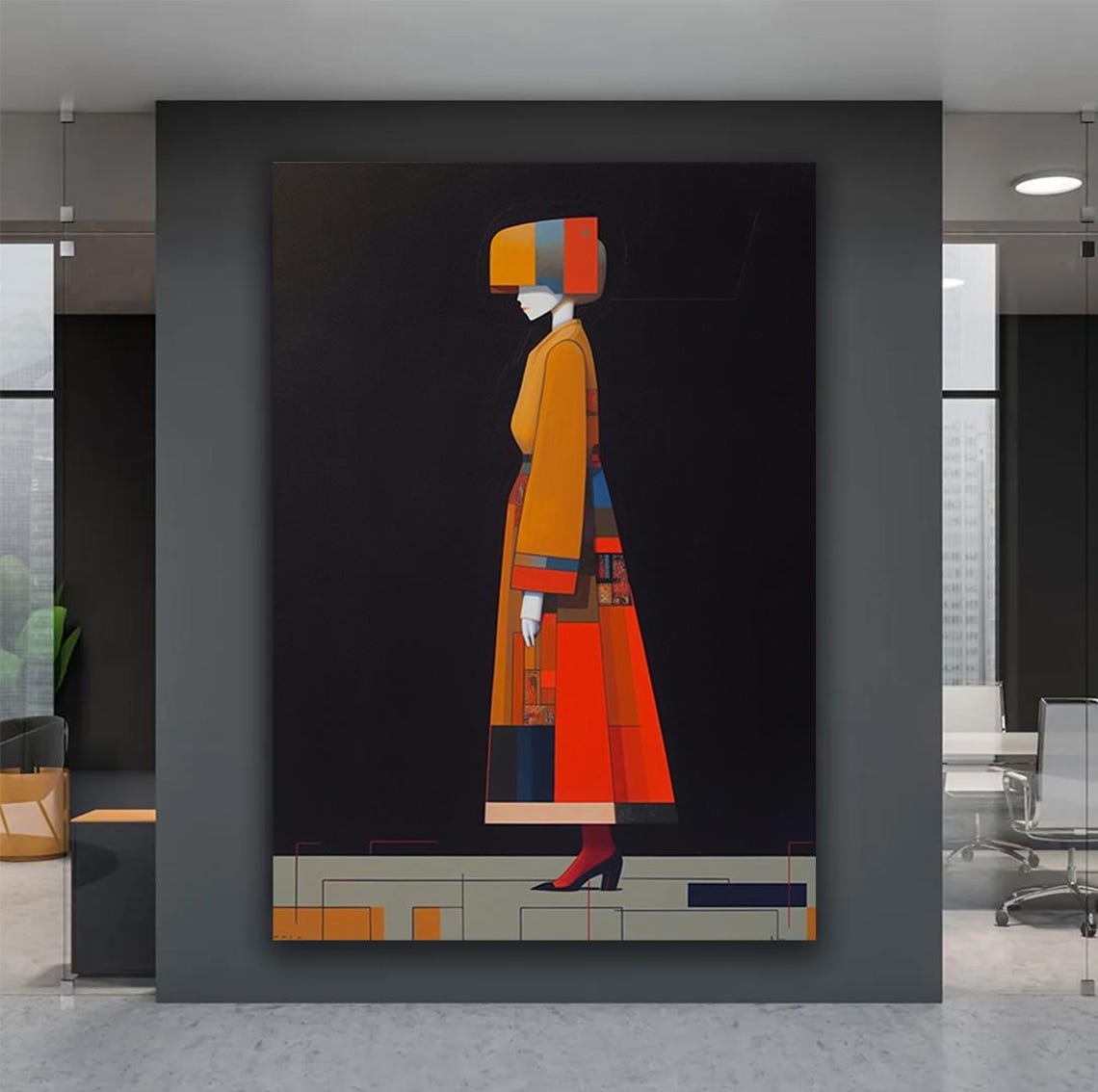 Ethnic Woman Art Chinese Woman Painting Woman In Colorful Dress Art Print Woman Print Ethnic Home Decor