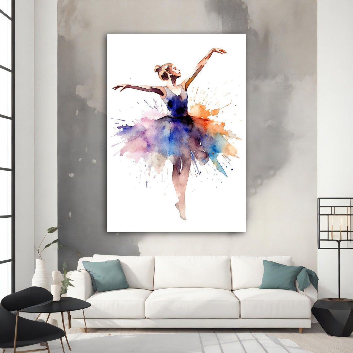 Ballerina Effect Ballerina Girl Print Ballerina Wall Art Ballerina Print Ballerina Girl Painting Decor For Gift - Image 3