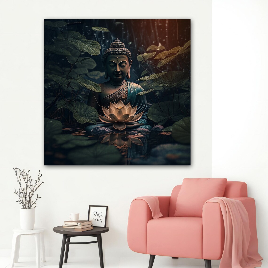 Buddha Wall Art, Buddhism Inspired Art Print - Image 5