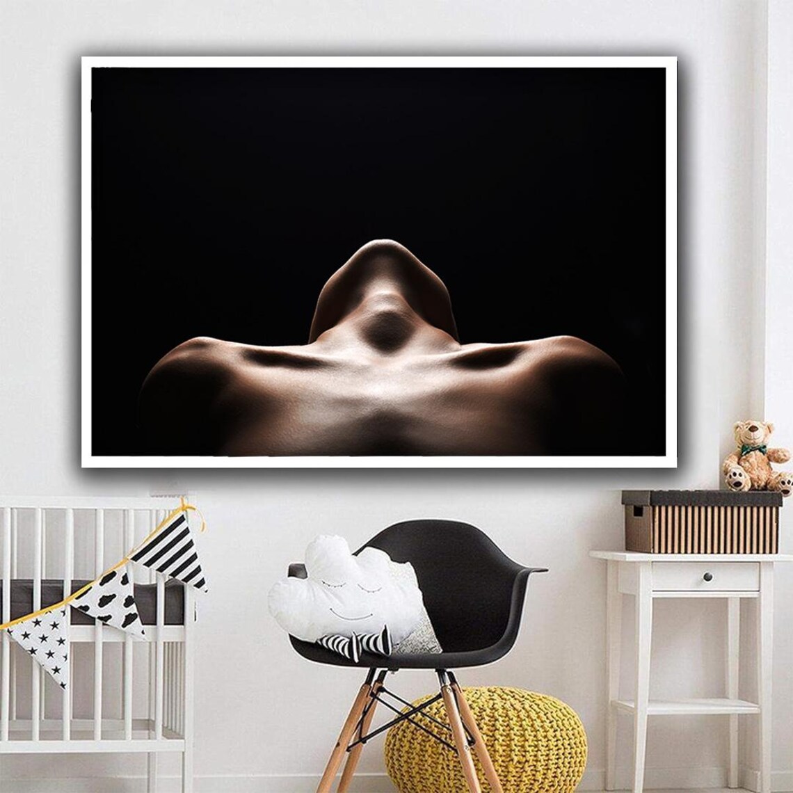 Womans Neck Art Sensual Girl Print Nude Girl Body Wall Art Modern Home Decoration Bedroom Wall Decor Gift For Friends - Image 4