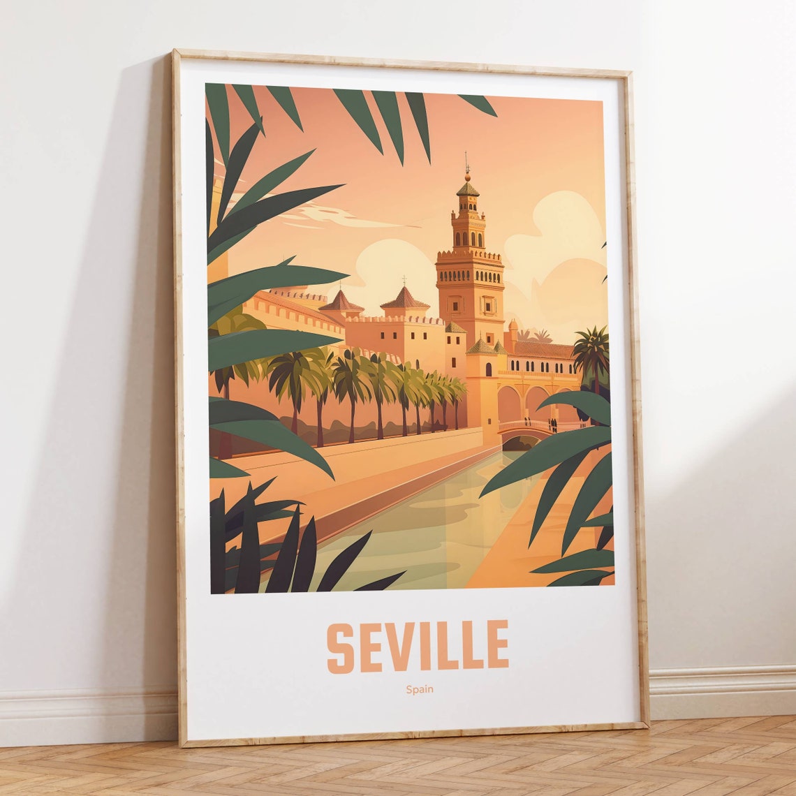 Seville Poster Vintage Travel Poster Retro Seville Travel Poster Gift Seville Wall Art Vintage Poster Seville Travel Poster - Image 4