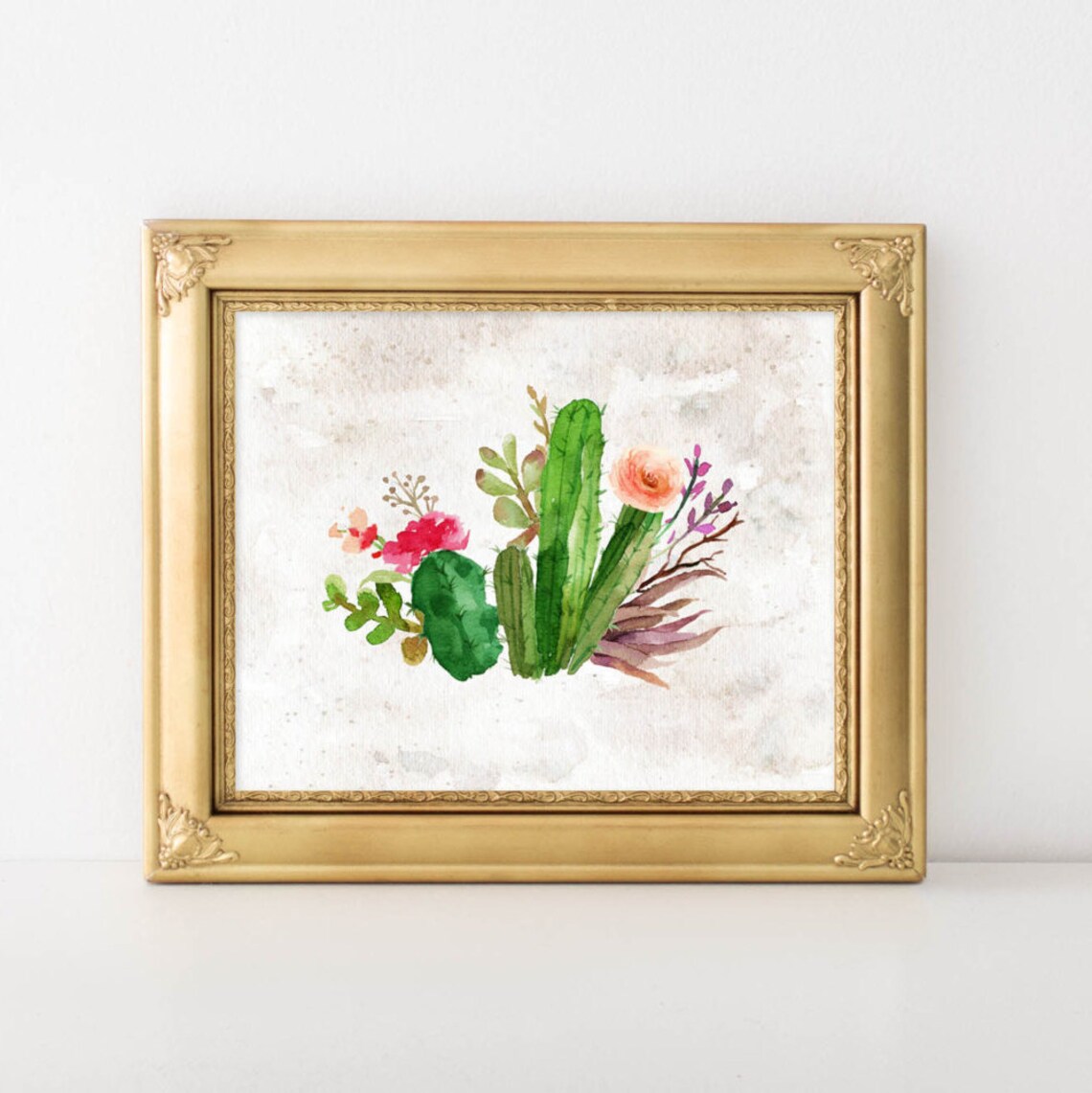 Succulents Decor Home Gallery Wall Art Print