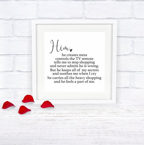 Couples Him Her Framed And Unframed Prints